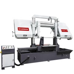   Félautomata ipari kétoszlopos fém szalagfűrész,  CORMAK H-50/70 