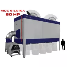 Ipari forgács- és fűrészpor-elszívó Vibra Motor DCV43500 m³/h PREMIUM