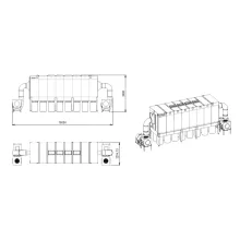 Ipari forgács- és fűrészpor-elszívó Vibra Motor DCV52200 m³/h PREMIUM 140HP 