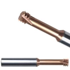 Keményfém menetmaró - TiSiN - HRC58 M8*1,0 3F